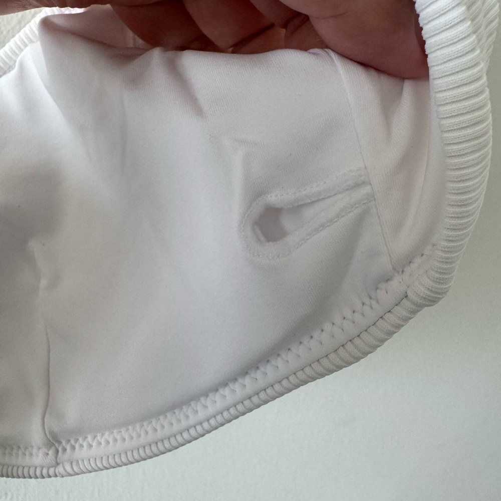 L*SPACE Helena Ribbed Bikini Top White - Picture 9 of 11